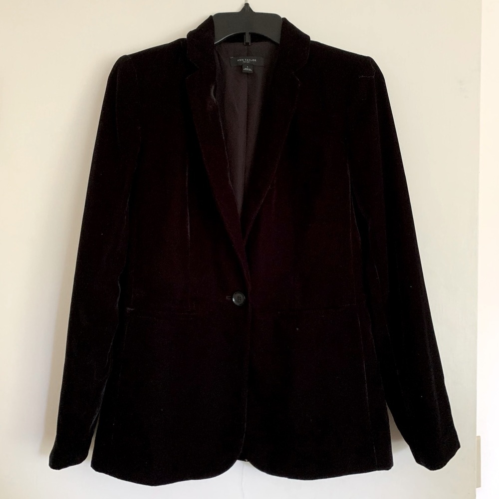 Ann Taylor Factory Velvet Blazer